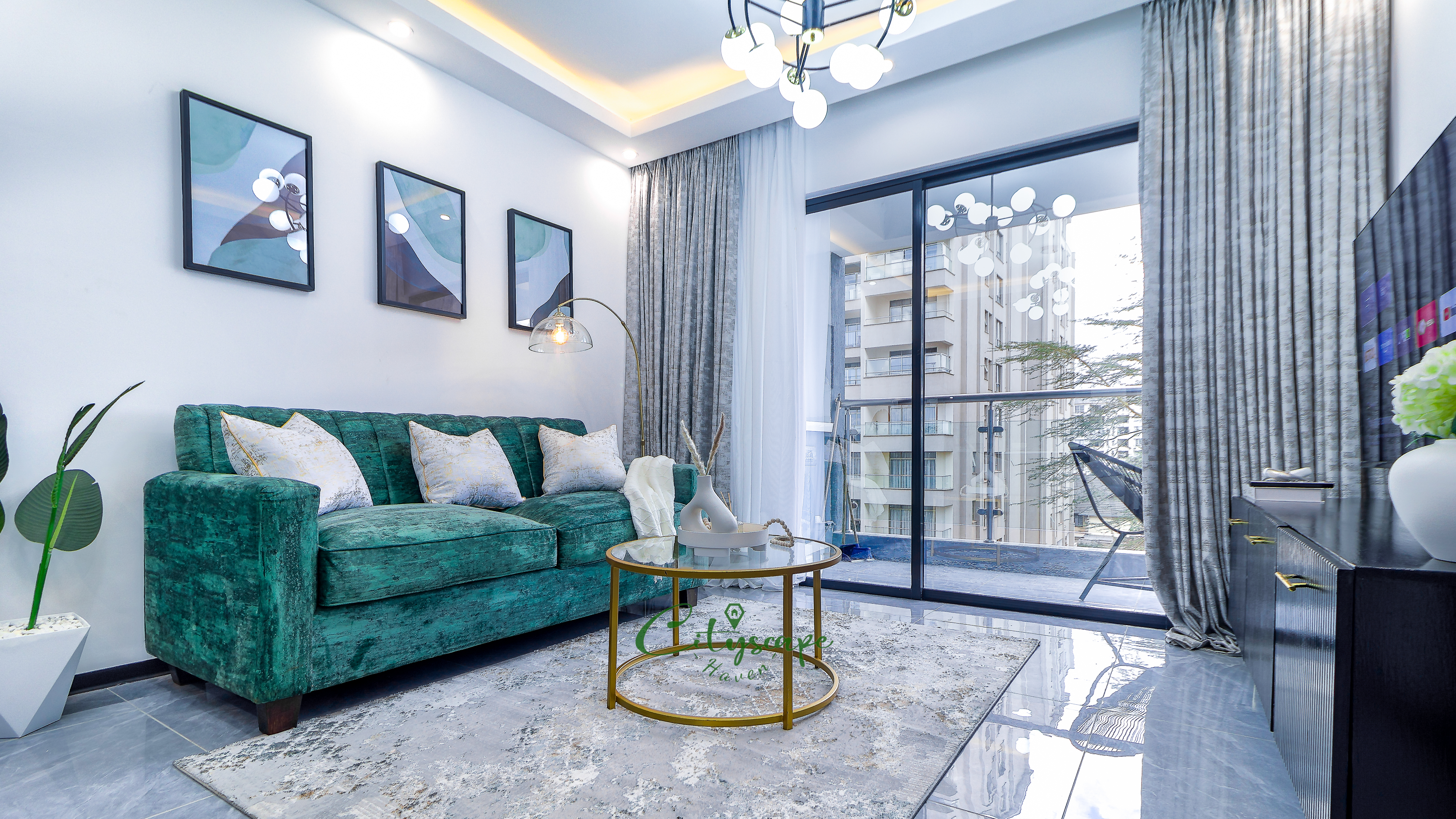 Modern and Spacious One-Bedroom Apartment with City View - Image 1