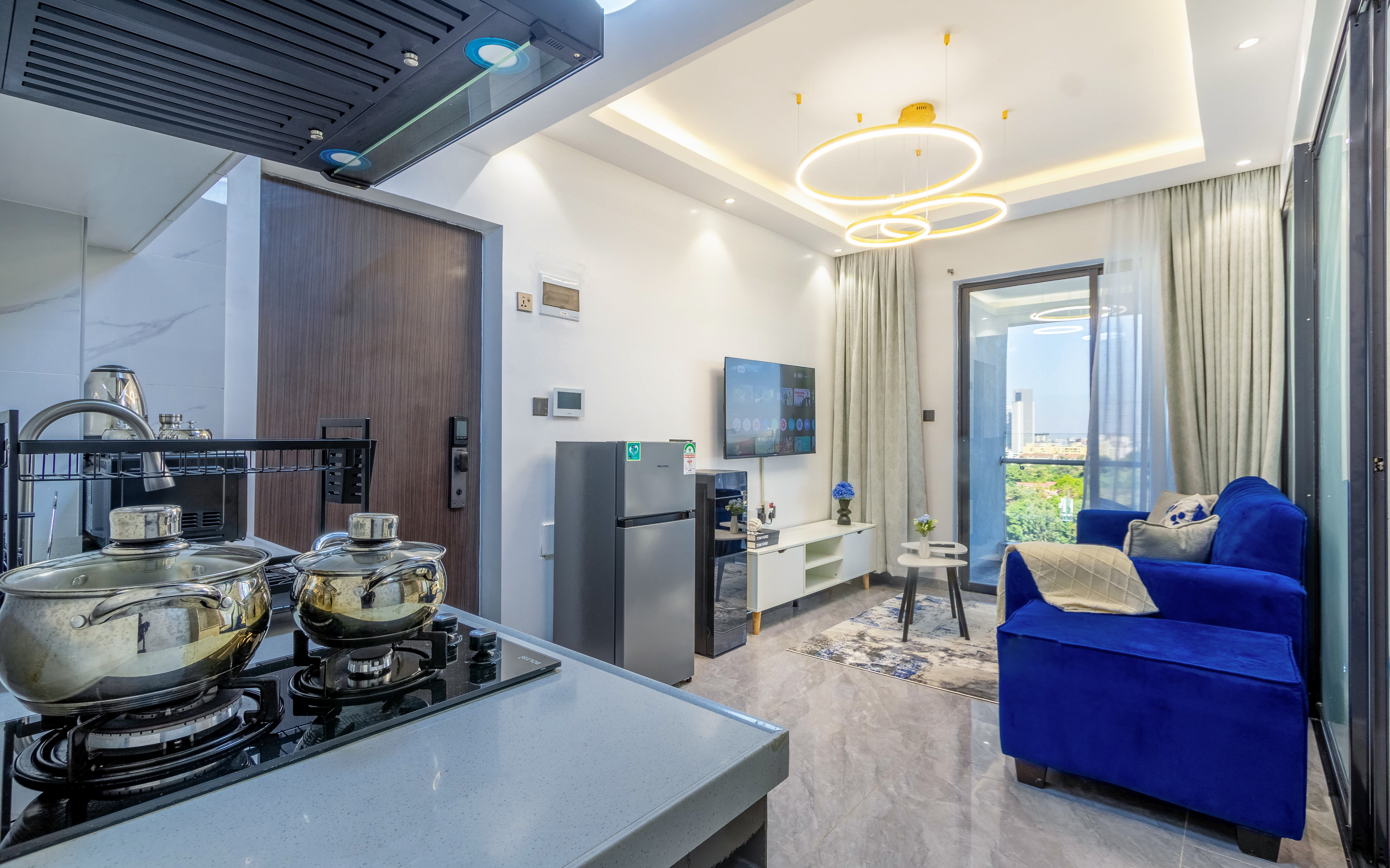 Spacious One-Bedroom Apartment with City View